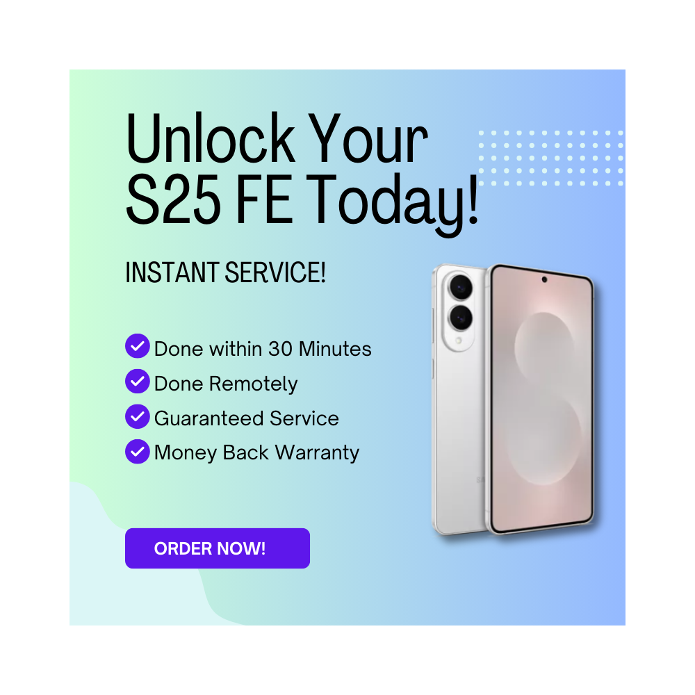 Samsung Network Unlock - S25 FE, S25 Edge