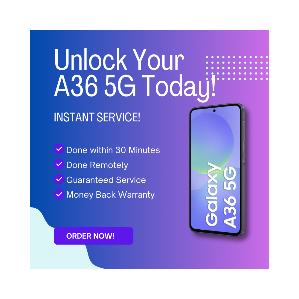 Samsung Network Unlock - A36 5G