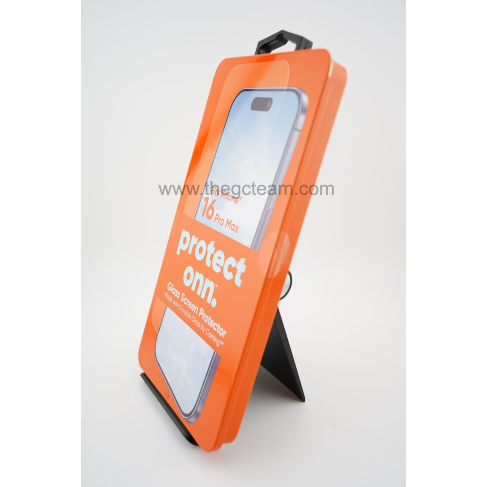 Protect Onn - iPhone 16 Pro Max Tempered Glass Screen Protector