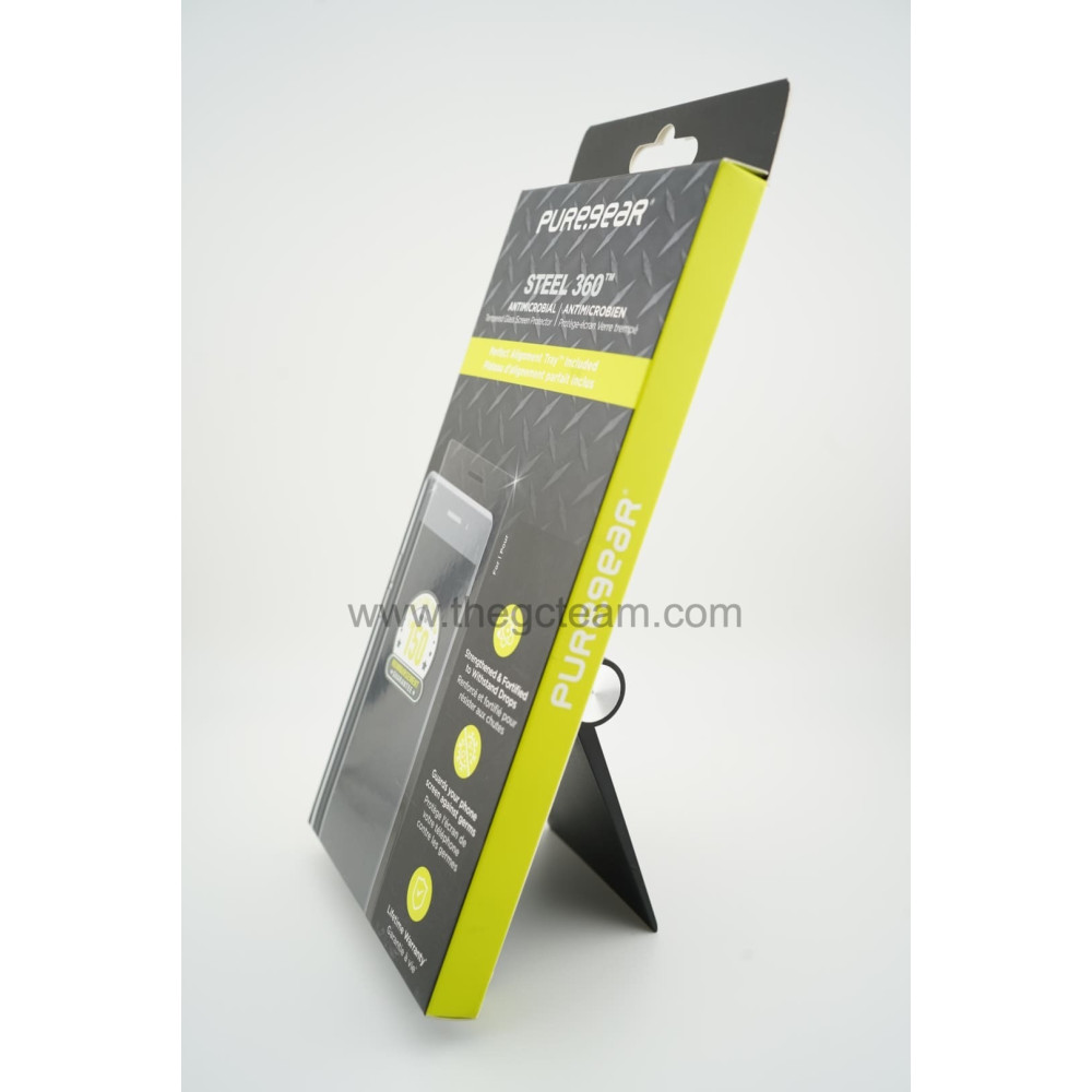 PureGear - Apple iPhone 16e/14 Pro/14/13 Pro/13 Antimicrobial Tempered Glass Screen Protector